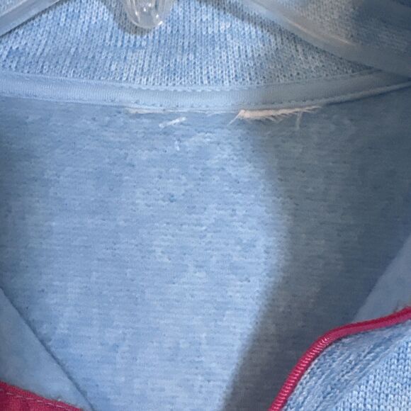 Spongebob Squarepants Dream Team Sweater Light Blue 1/4 Zip No Size Tag READ - Picture 4 of 8